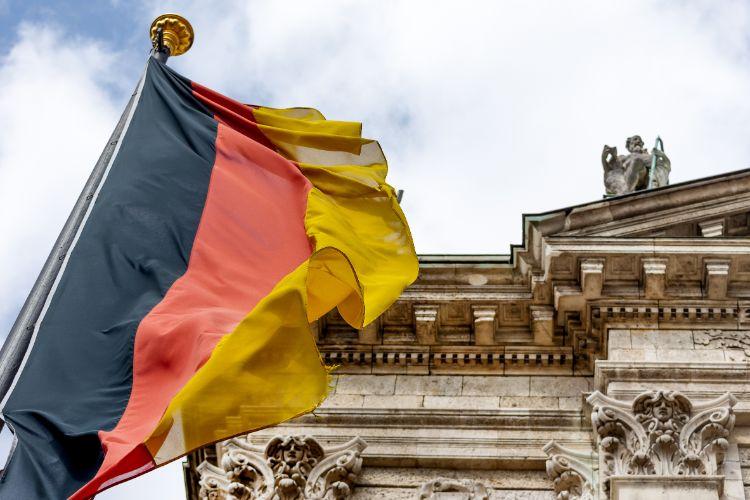 Germany Flag Waving