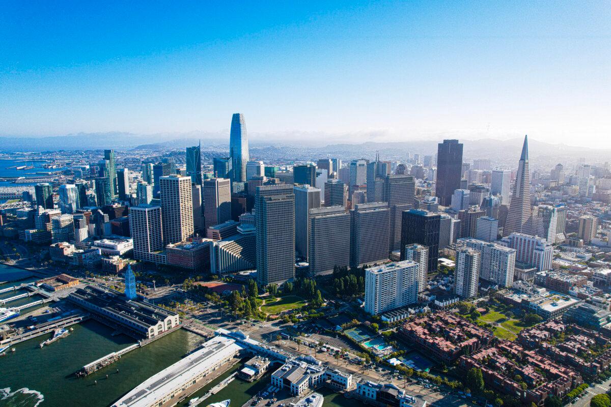 Aerial view of San Francisco