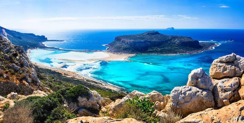 Tropical Panorama of Balos Bay, Crete