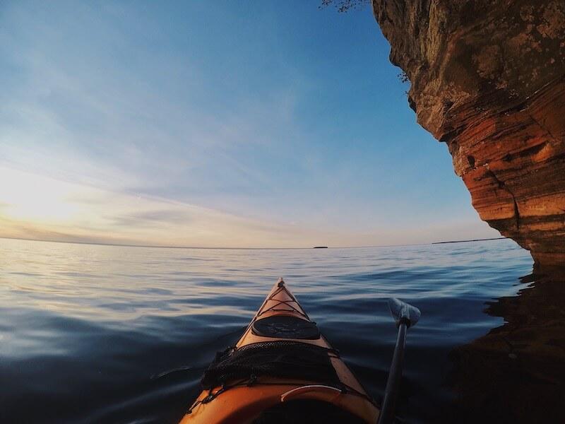 kayak in the Apostle Islands