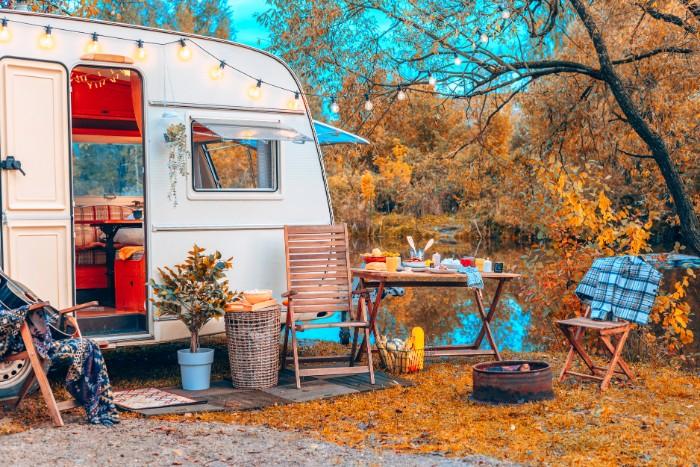 Instagrammable Travel Trailer Setup