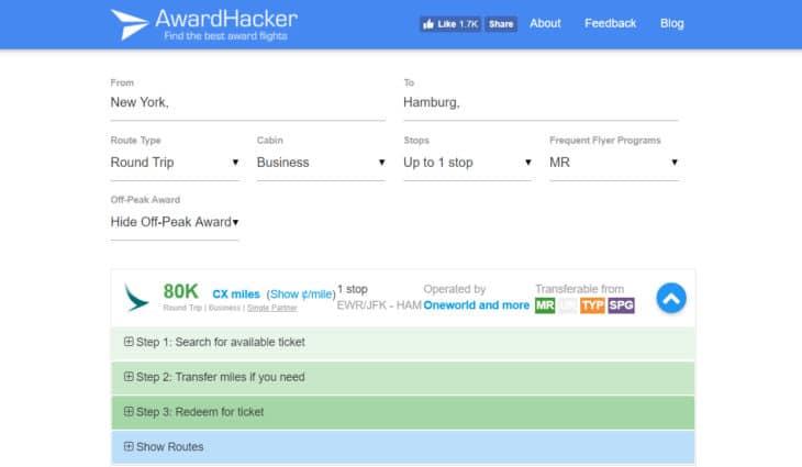 AwardHacker website