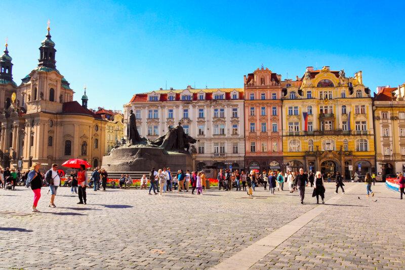 View of Old Town Square in Prague