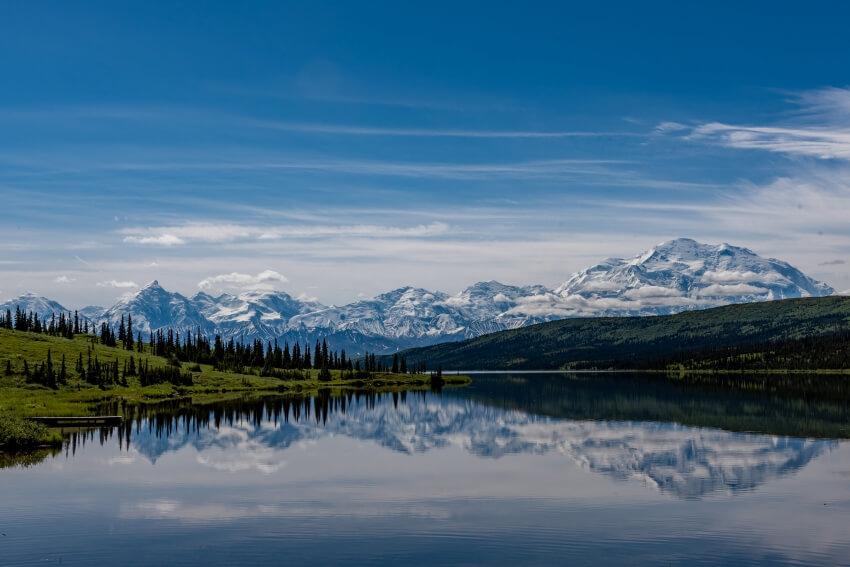 Wonder Lake Mirroring the Sky in Denali