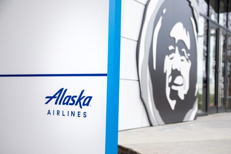 Entrance to Alaska Airlines Office