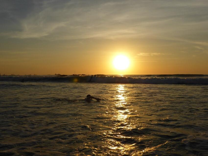 Sunset in Tamarindo beach