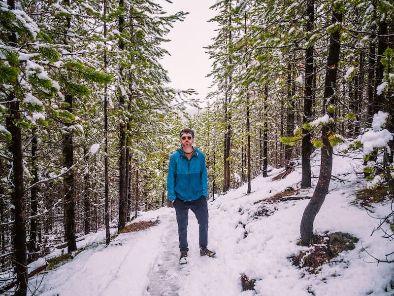 Kyle Kroeger, ViaTravelers Editor-in-Chief, at Yellowstone National Park