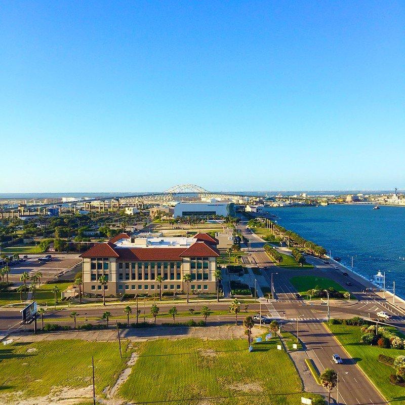 Aerial view of Corpus Christi, Texas