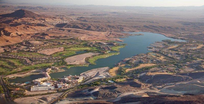 Aerial view of Lake Las Vega