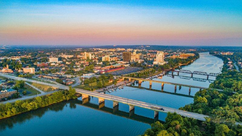 Augusta, Georgia Aerial View