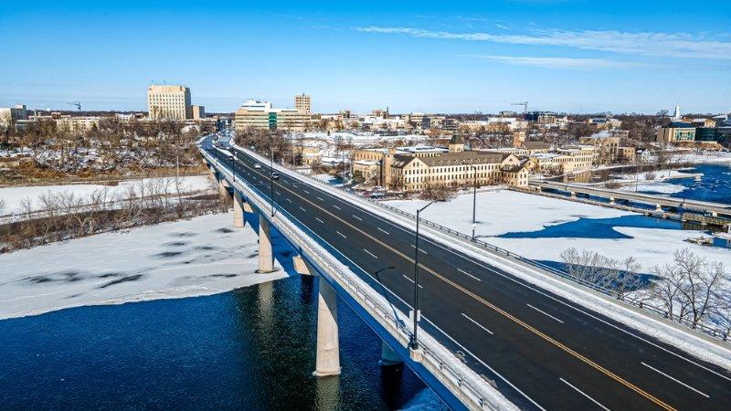 Appleton, Wisconsin Bridge and Aerial View