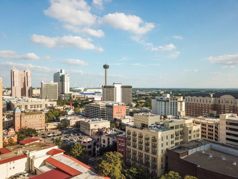 Downtown San Antonio Aerial View