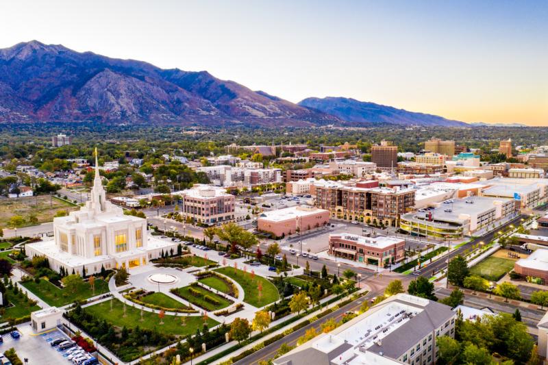 Aerial View of Ogden, Utah