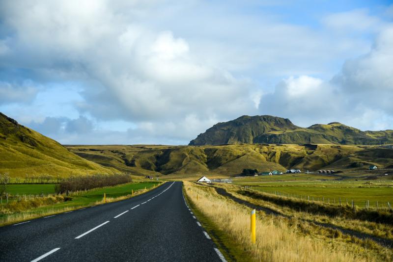 Ring road in summer of Iceland