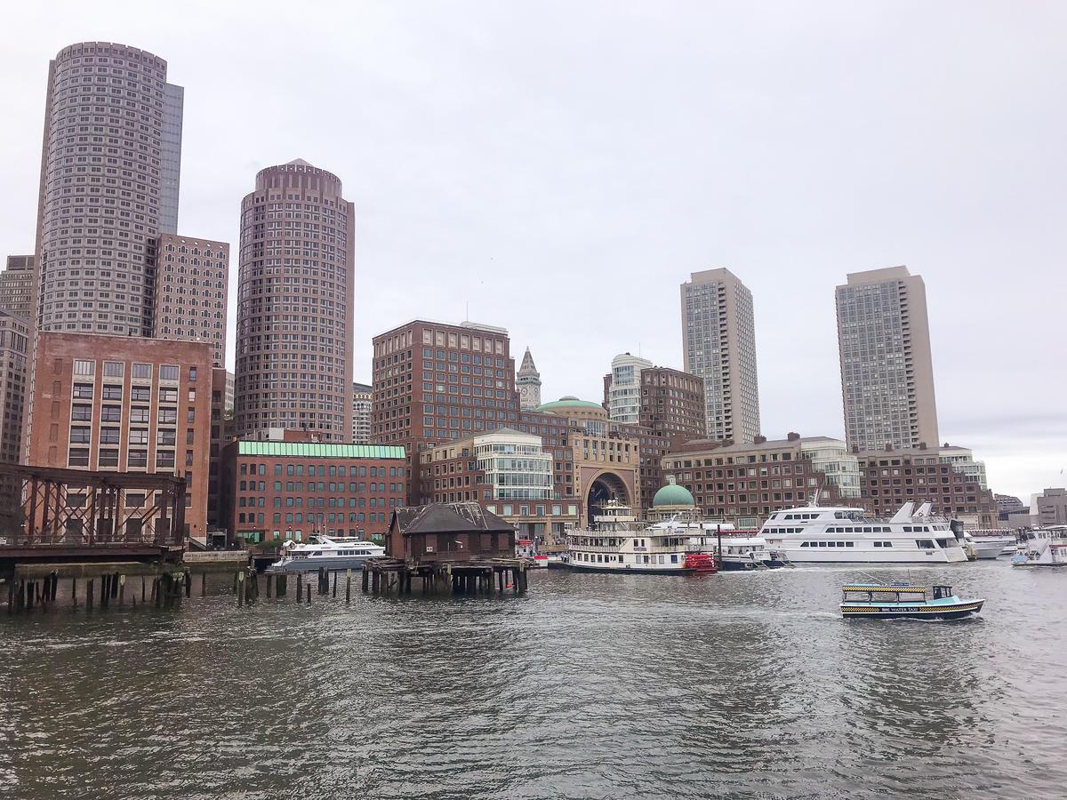 Boston Skyline and Harbor View