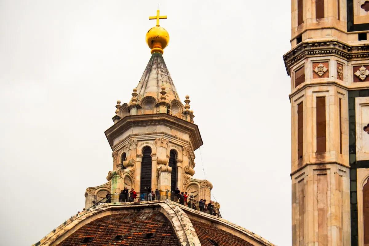 Closeup of Brunelleschi's dome, Florence, Italy