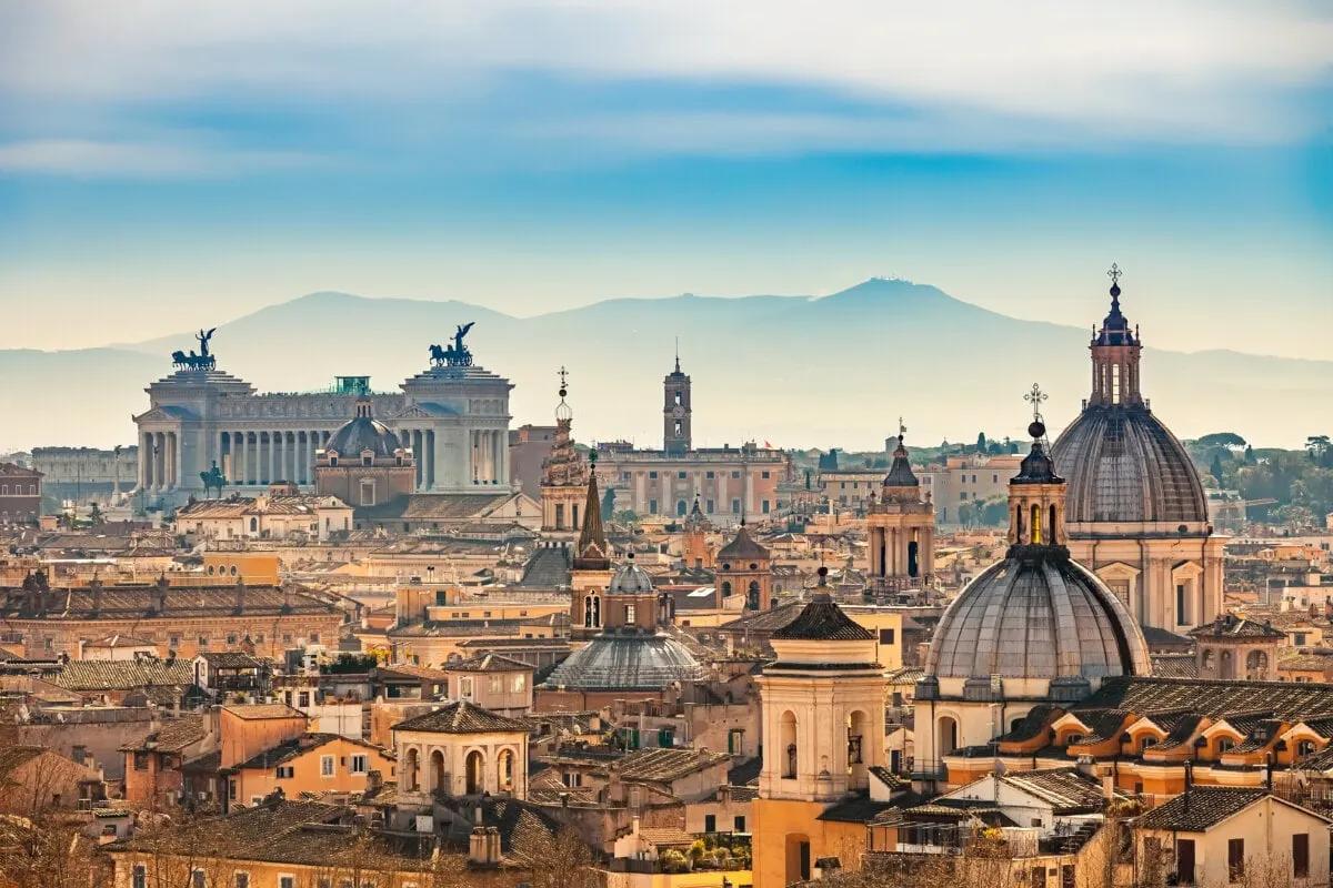 Aerial view on Rome, Italy