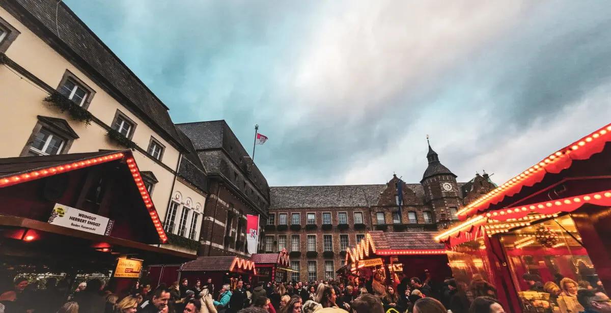 Düsseldorf Rathaus Christmas Market, one of the best German Christmas Markets