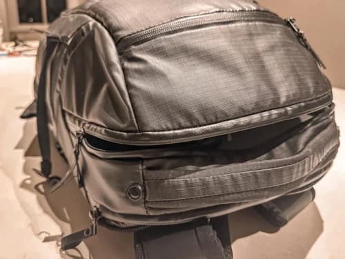 Lowepro FreeLine BP 350 AW backpack details in sepia lighting
