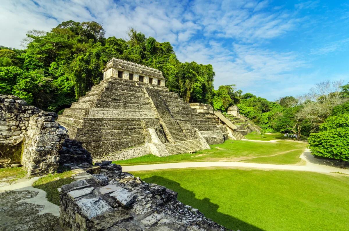 Maya Ruins of Palenque Temple