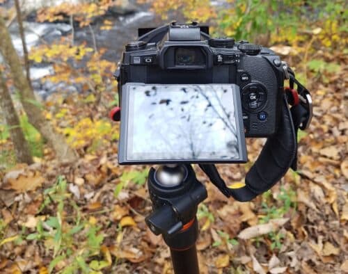 Peak Design clutch on Olympus OM-D EM-1