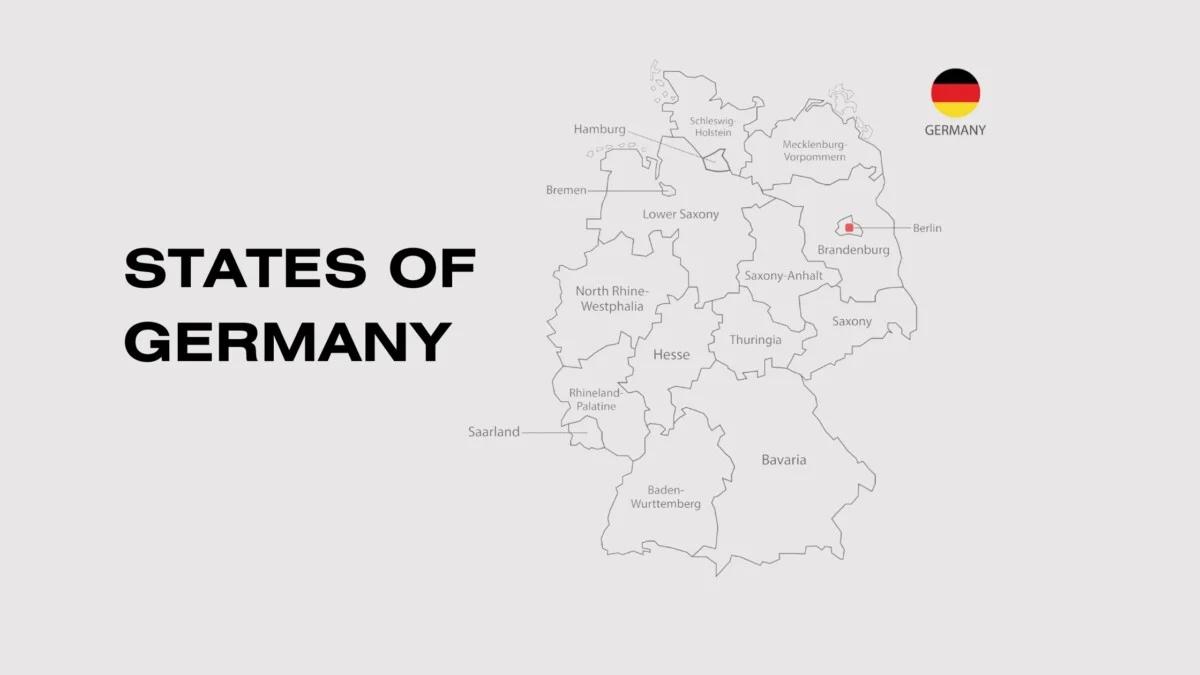 States of Germany Map