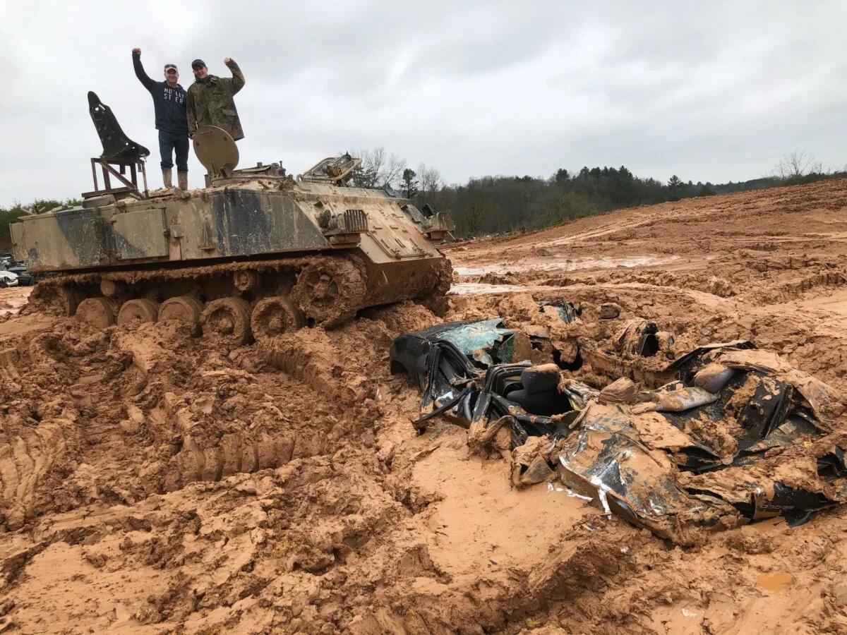 Group at Tank Town USA