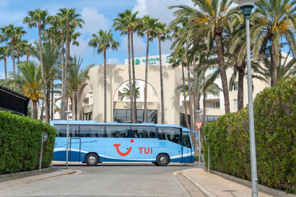 Tui Tour Bus on Mallorca Island