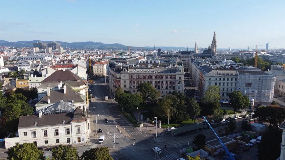 Vienna, Austria from above