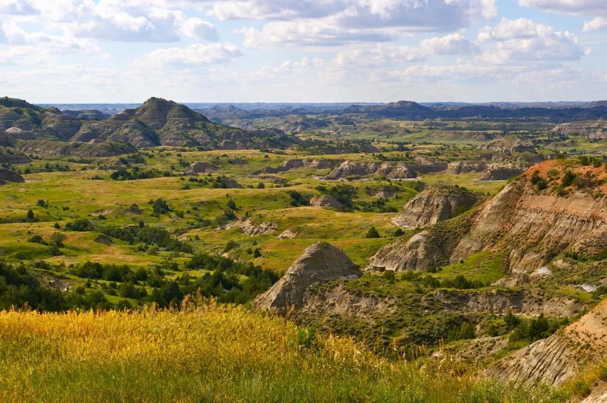 Badlands of Theodore Roosevelt National Park in North Dakota