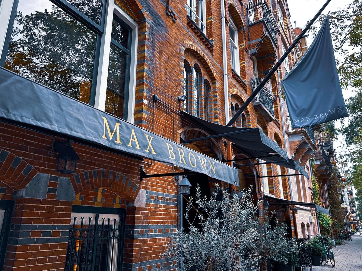 Max Brown Hotel Museum Square Amsterdam with elegant red brick architecture
