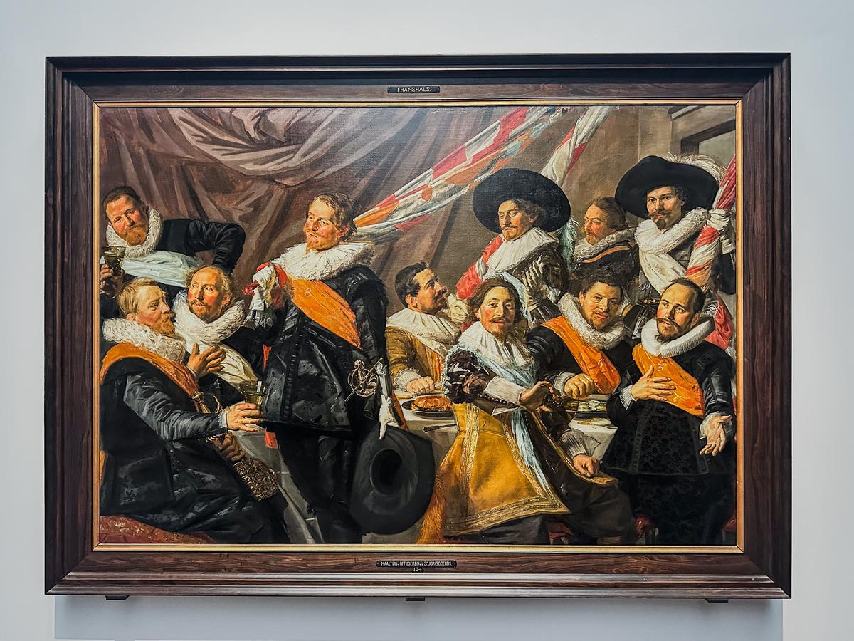 17th Century Group Portrait 'The Banquet of the Officers of the St George Militia Company' by Frans Hals