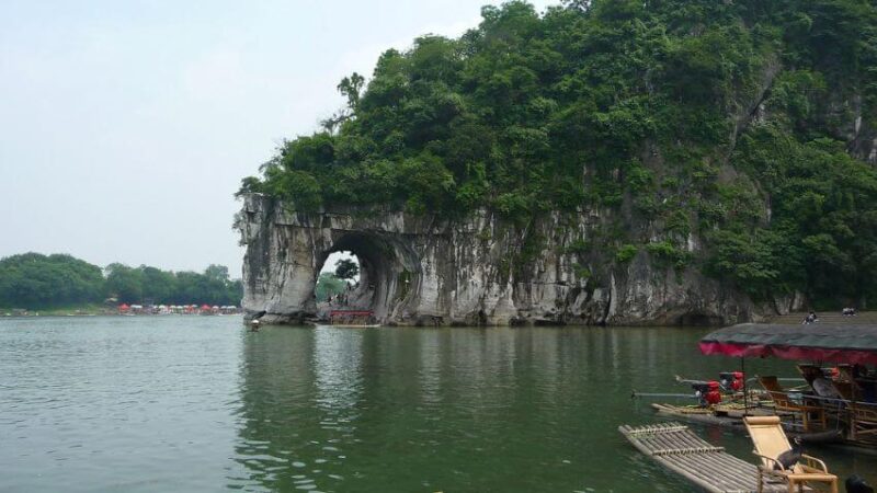 Elephant Trunk Shaped Hill and Skyline