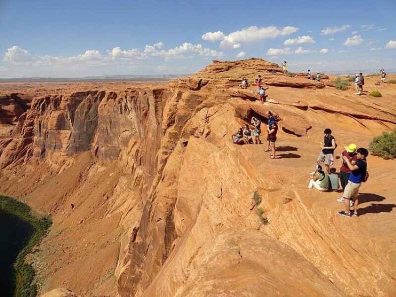 Tourist On the Top of Grand Canyon