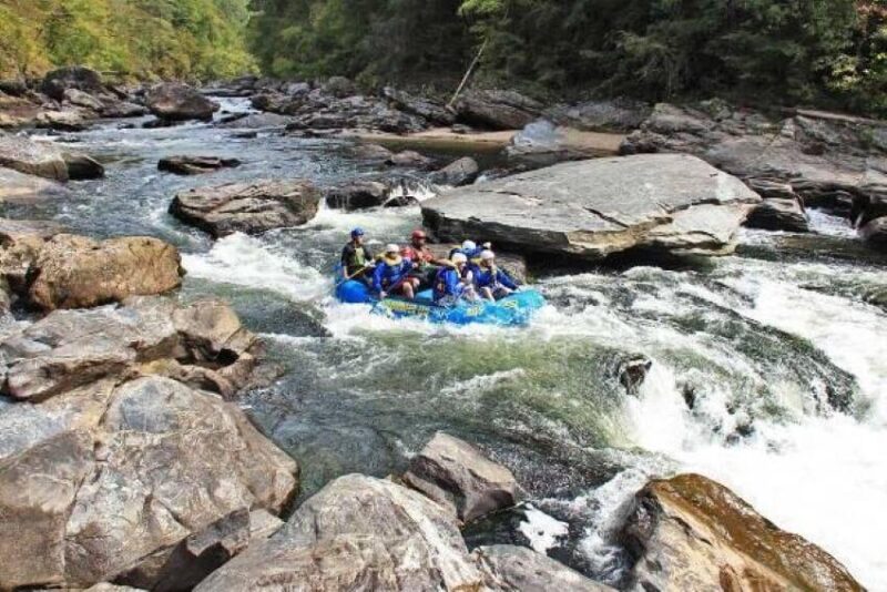People Rafting in Chattooga