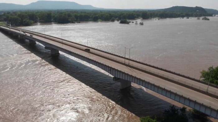 Scenic Highway 7 crossing a river in Arkansas