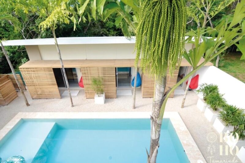 Pool and Rooms in BoHo Tamarindo