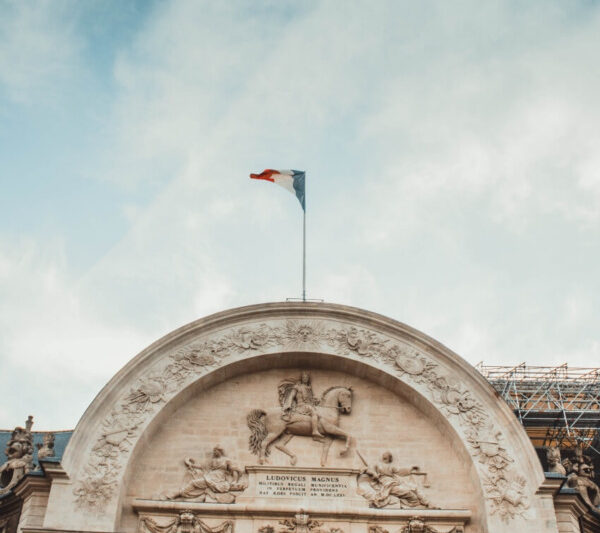 Flag of France on the Top of Musée de l'Armée
