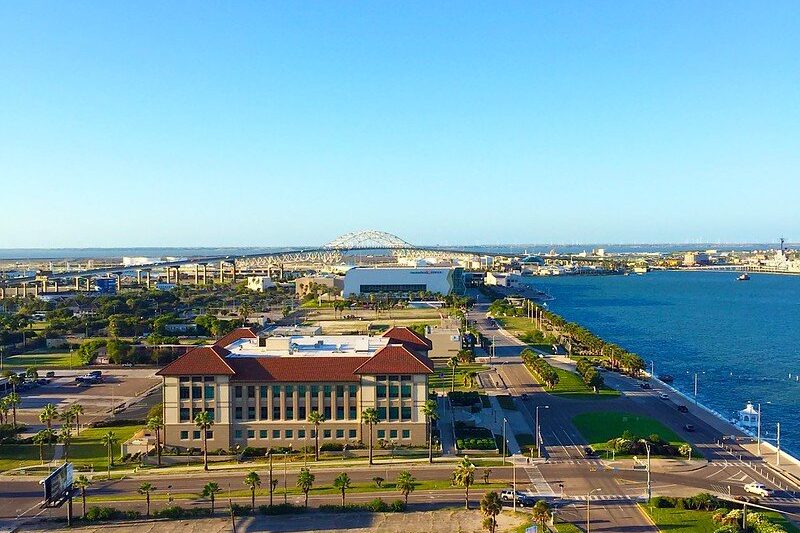 Aerial view of Corpus Christi, Texas
