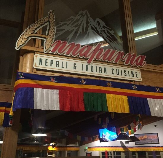Annapurna sign and interior