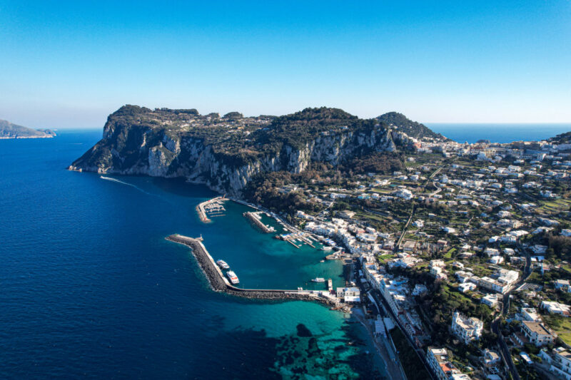 Aerial View of Capri, Italy