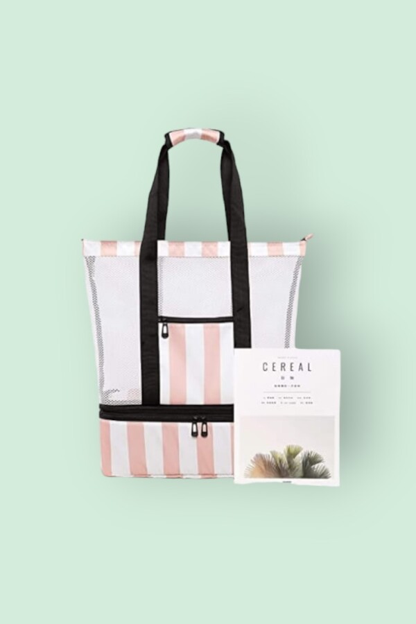Bluboon Mesh Beach Bag with Cooler