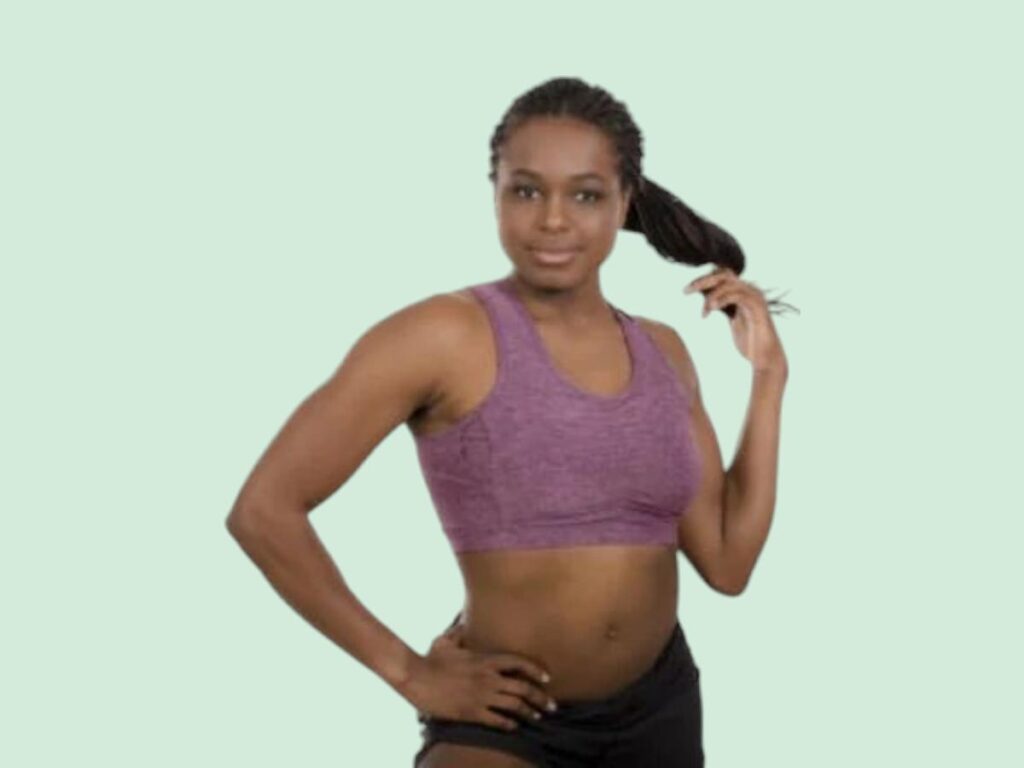 A Vai Athletica sports bra in dusty rosee