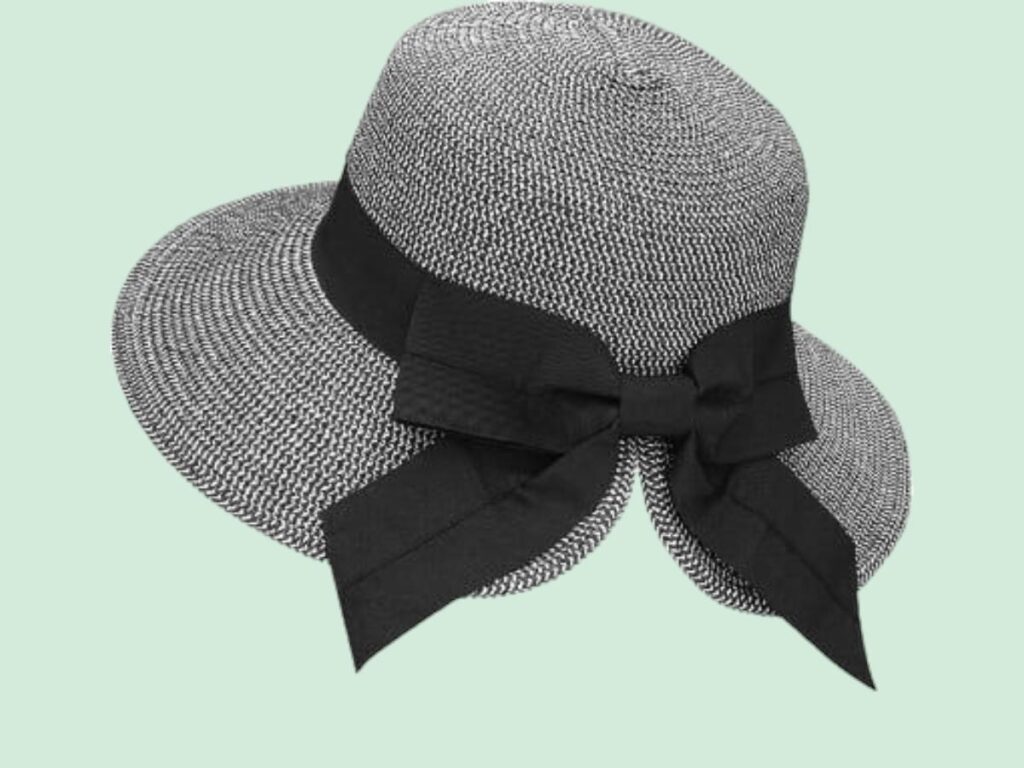 A black and white hat from Verabella