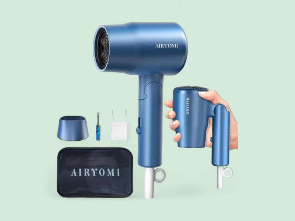 AIRYOMI Portable Travel Hair Dryer Dual Voltage