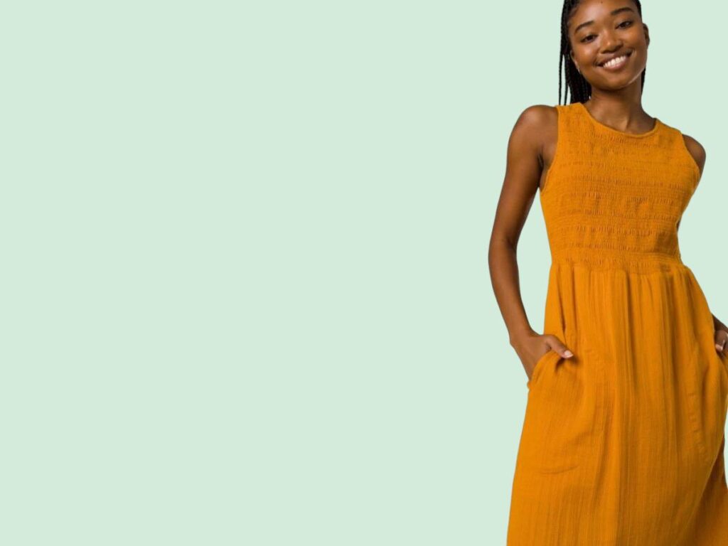 Casual, organic cotton maxi dress by prAna