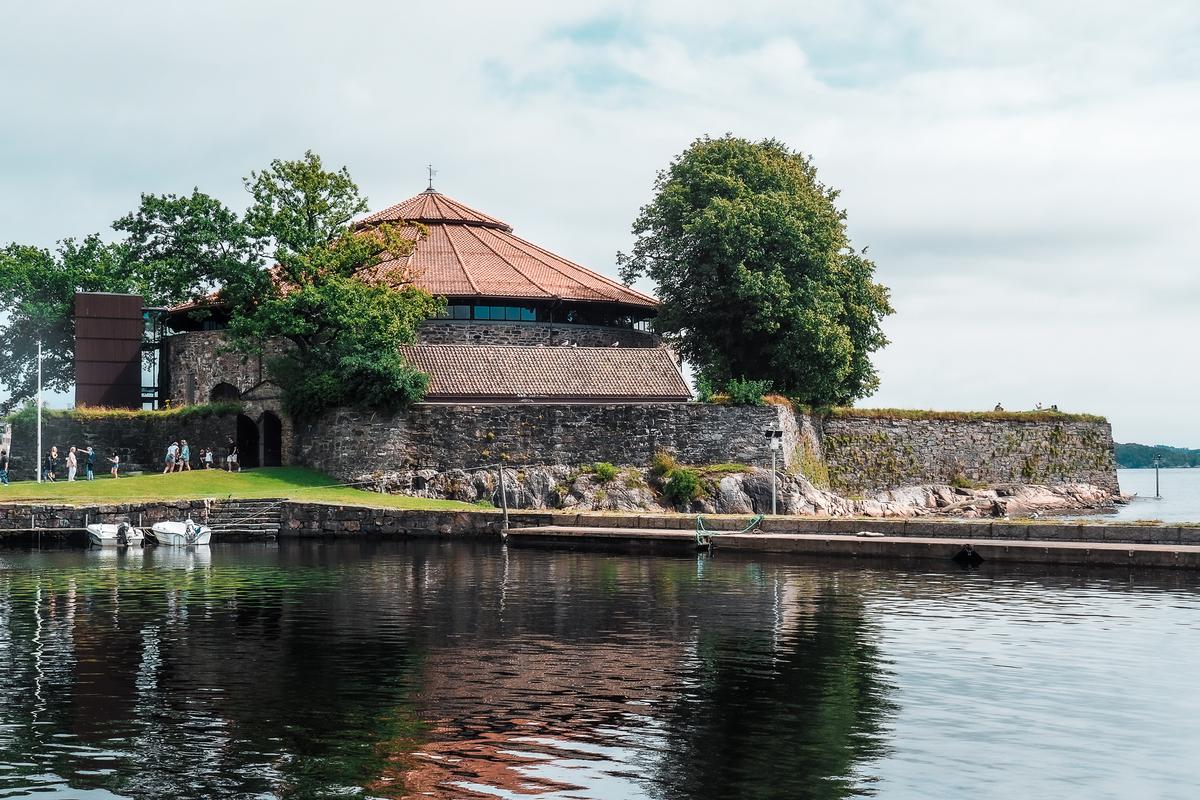 Christiansholm Fortress on waterfront in Kristiansand, Norway - Historical Landmark