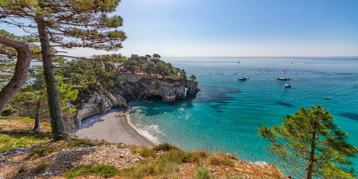 Crozon peninsula in Brittany, France