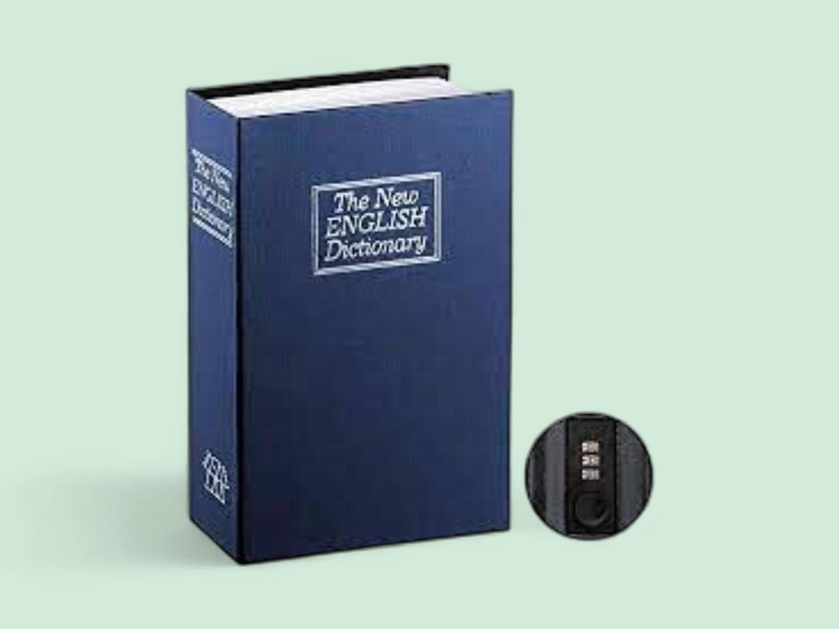 Diversion Dictionary safe lock box