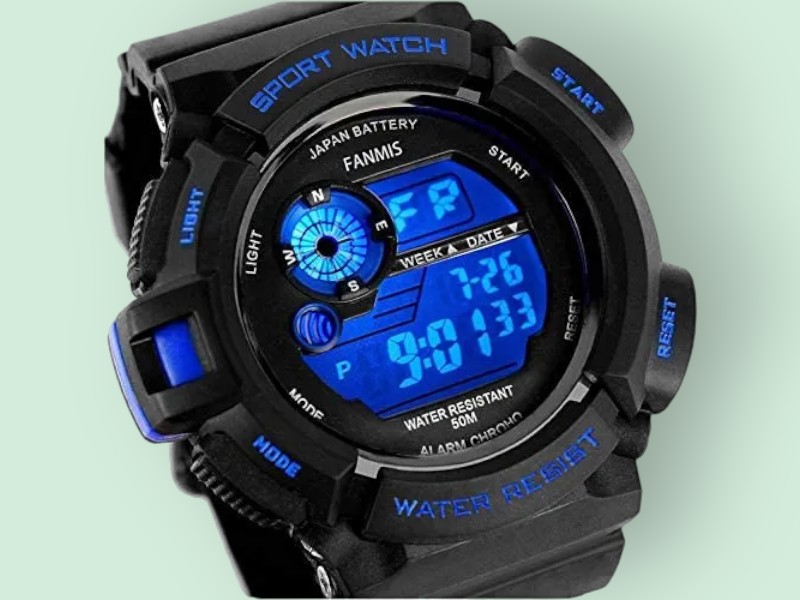 Fanmis Mens Multifunction Digital LED Watch
